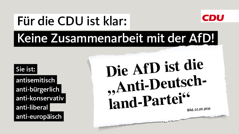 Keine Zusammenarbeit mit der AfD