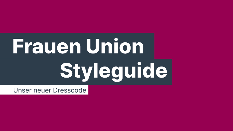 Frauen Union Styleguide