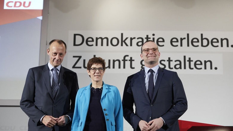 Drei Kandidaten, Foto: CDU/Laurence Chaperon